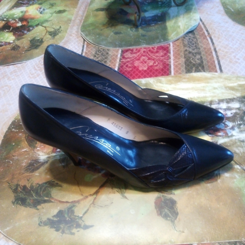 SIZE 8 S CARESSA HIGH HEELS - Picture 5 of 10